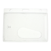 Digital ID Enclosed Rigid Card Holder, Clear with 50mm Thumb Slot, Landscape (Pack of 100)