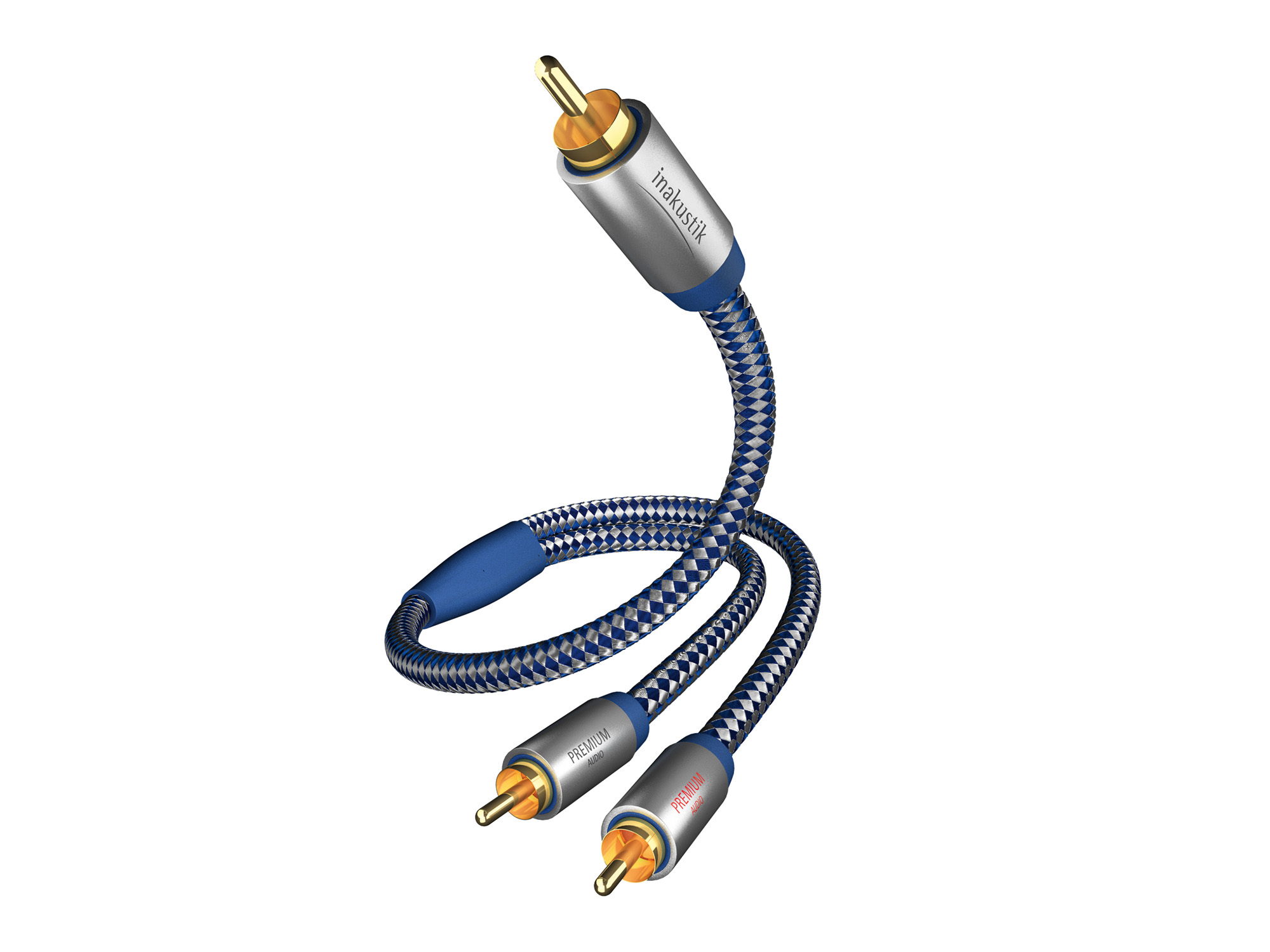 Image of Inakustik 0040805 audio cable 5 m RCA 2 x RCA Blue, Silver