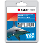 AgfaPhoto APHP950SETXLC inktcartridge 2 stuk(s) Zwart, Cyaan, Magenta, Geel