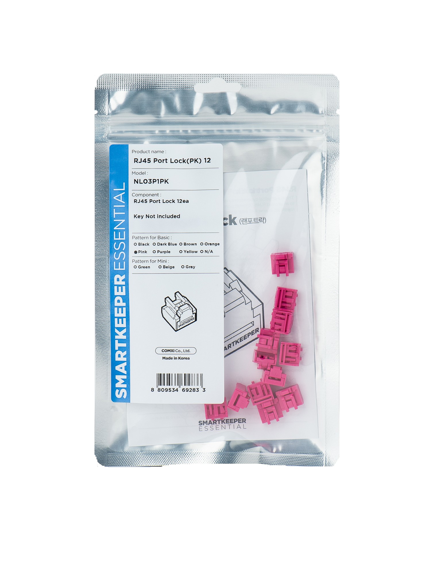 Smartkeeper Pink Nl03p1pk Port Blocker Rj-45 1 Pc(S)