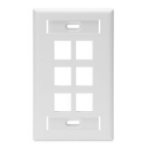 Leviton 42080-6WS wall plate/switch cover White