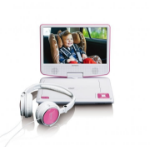 Lenco DVP-910 Portable DVD player Convertible 22.9 cm (9") Black, Pink