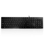 Ceratech Accuratus 301 - USB Full Size; Super Slim quiet Multimedia Keyboard with Square Modern Keys - Black.