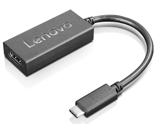 Photos - Card Reader / USB Hub Lenovo USB-C to HDMI 2.0b USB graphics adapter Black GX90R61025 