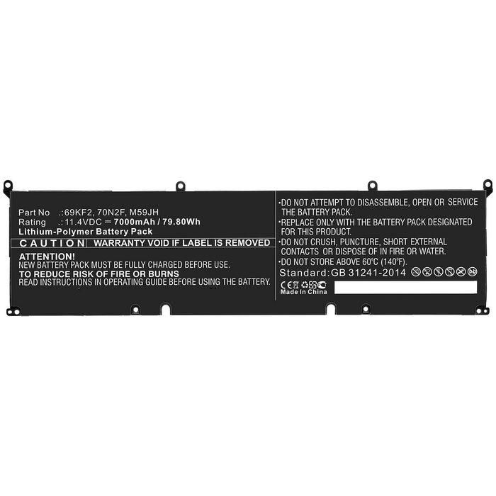 CoreParts Laptop Battery. 69Wh Li-Pol