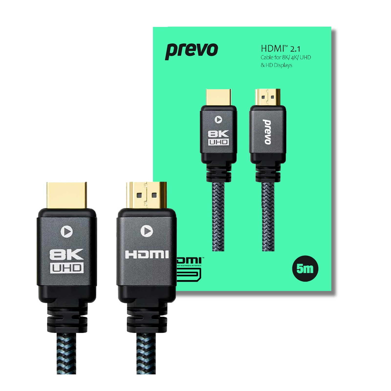 Image of PREVO HDMI-2.1-5M HDMI cable HDMI Type A (Standard) Black
