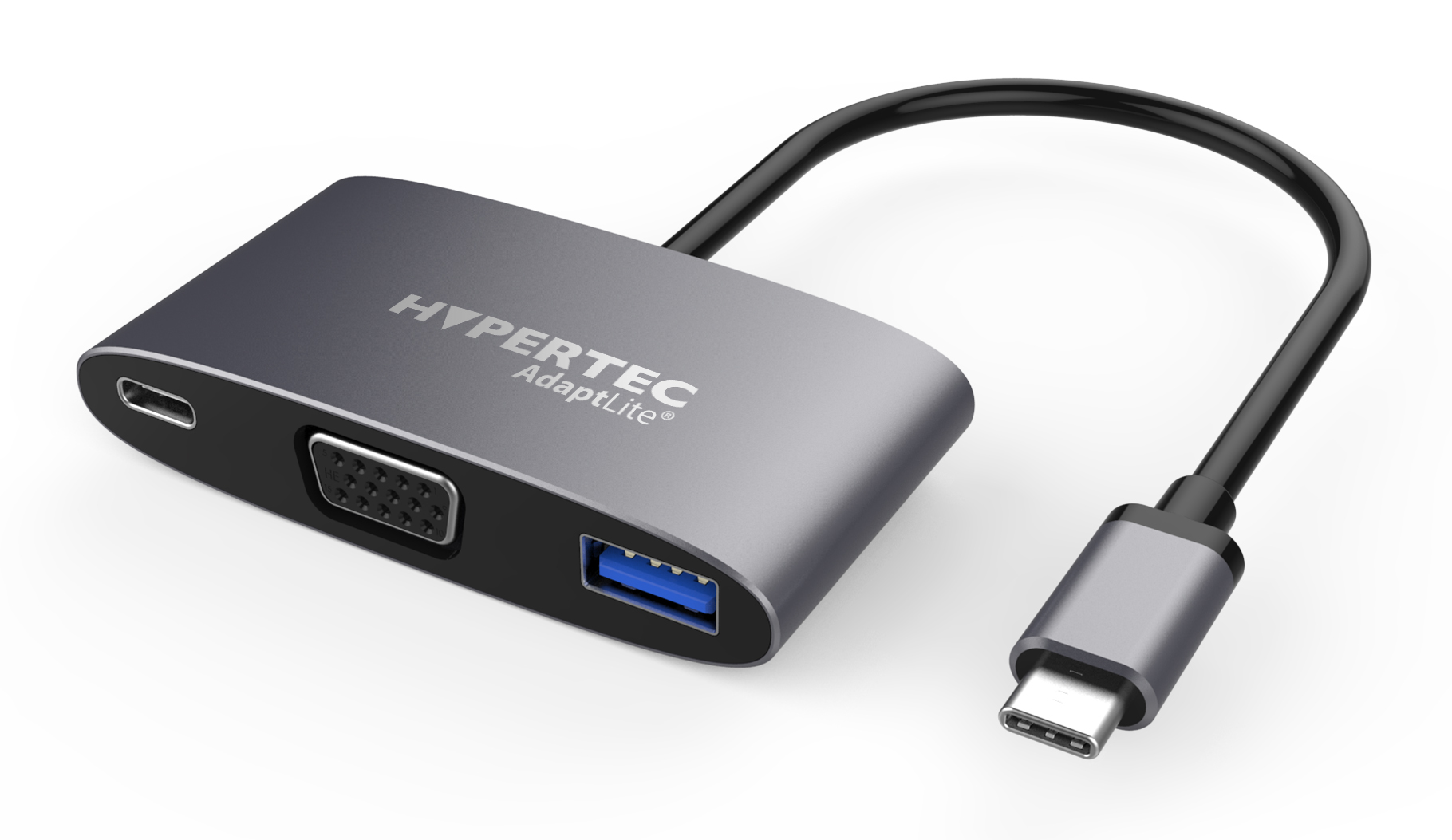 Image of Hypertec AdaptLite VGA - Universal USB-C Adapter with VGA; USB3.0...