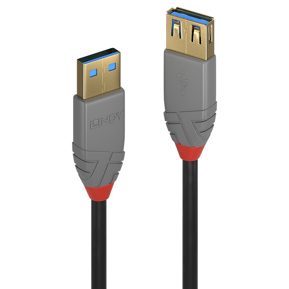 Image of Lindy 1m USB 3.2 Type A Extension Cable, Anthra Line
