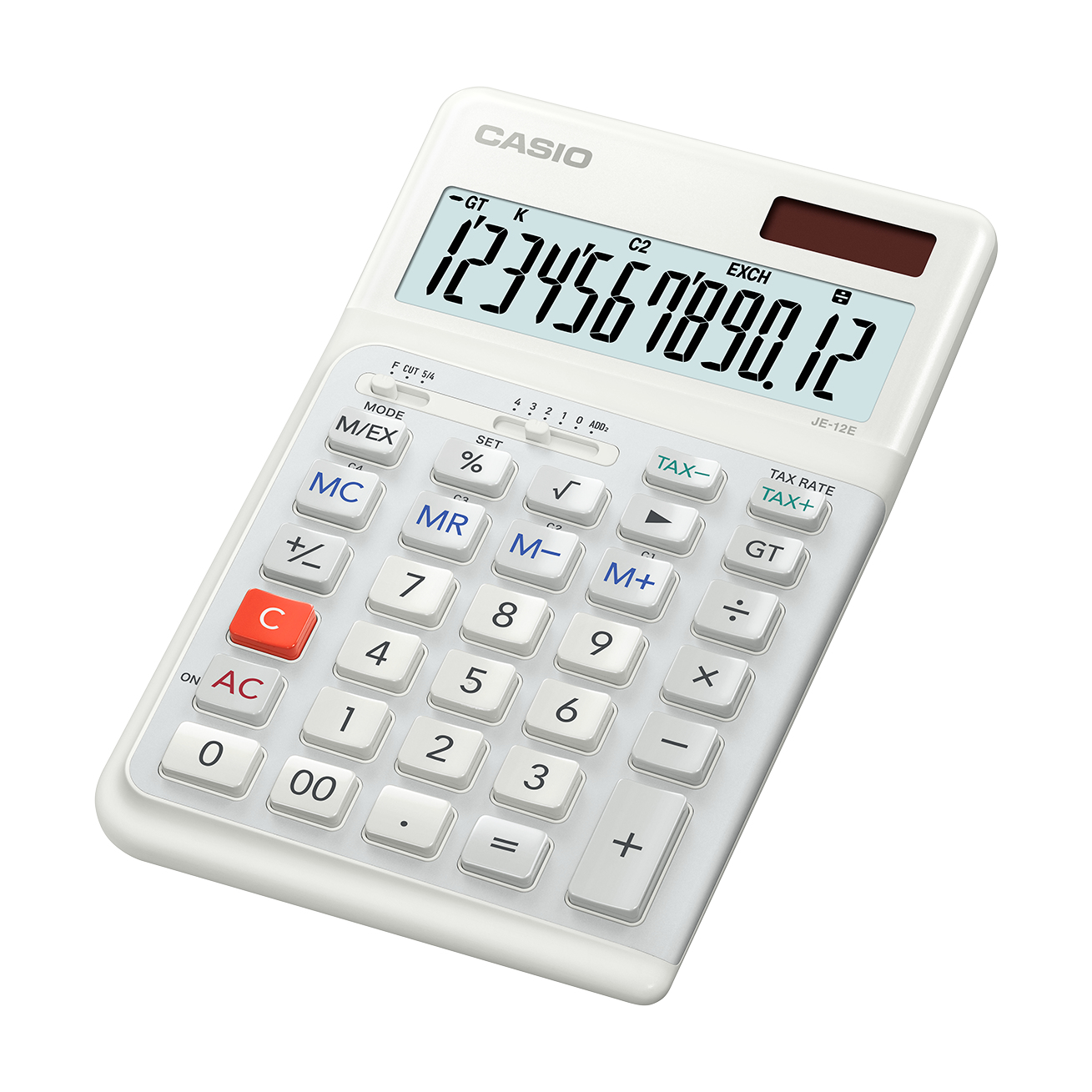 Image of Casio JE-12E-WE calculator Desktop Basic White