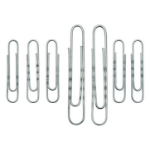 Wedo 124 75100 paper clip Galvanized metal 100 pc(s)