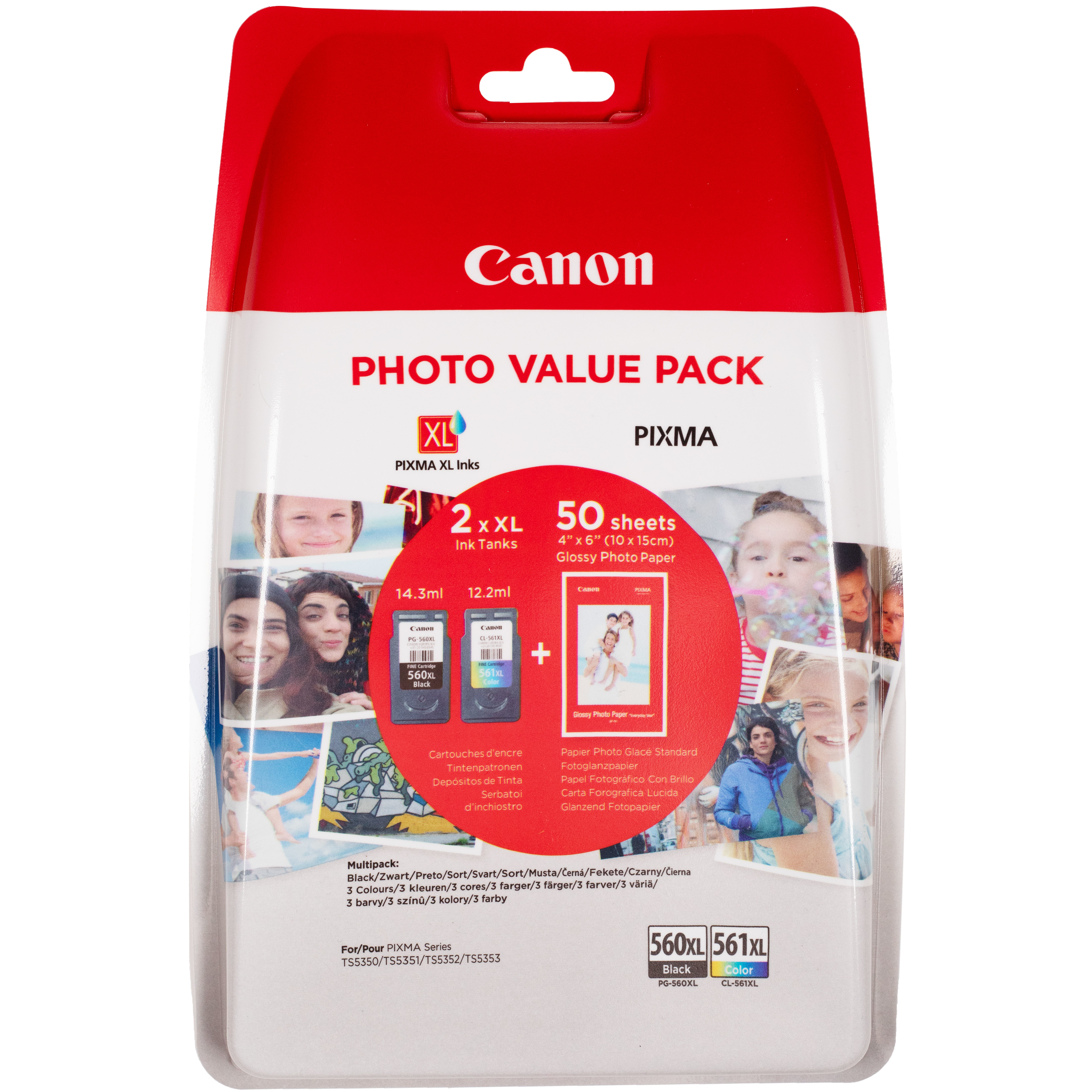 Image of Canon 3712C004/PG-560XL+CL-561XL Printhead cartridge multi pack...