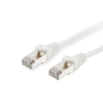 Equip Cat.6A S/FTP Patch Cable, White, 0.15m