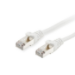 Equip Cat.6A S/FTP Patch Cable, White, 0.15m
