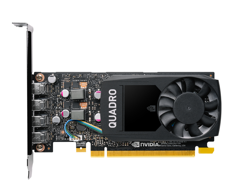 Image of PNY VCQP1000V2-SB graphics card NVIDIA Quadro P1000 V2 4 GB GDDR5