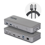StarTech.com USB-C Dock 2x HDMI 4K60 1GbE 100W PD