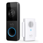 Eufy Security, Wi-Fi Video Doorbell Kit, White, 1080p-Grade Resolution, 120-day Battery, No Monthly Fees, Human Detection, 2-Way Audio, Free Wireless Chime, 16GB Micro-SD Card Included