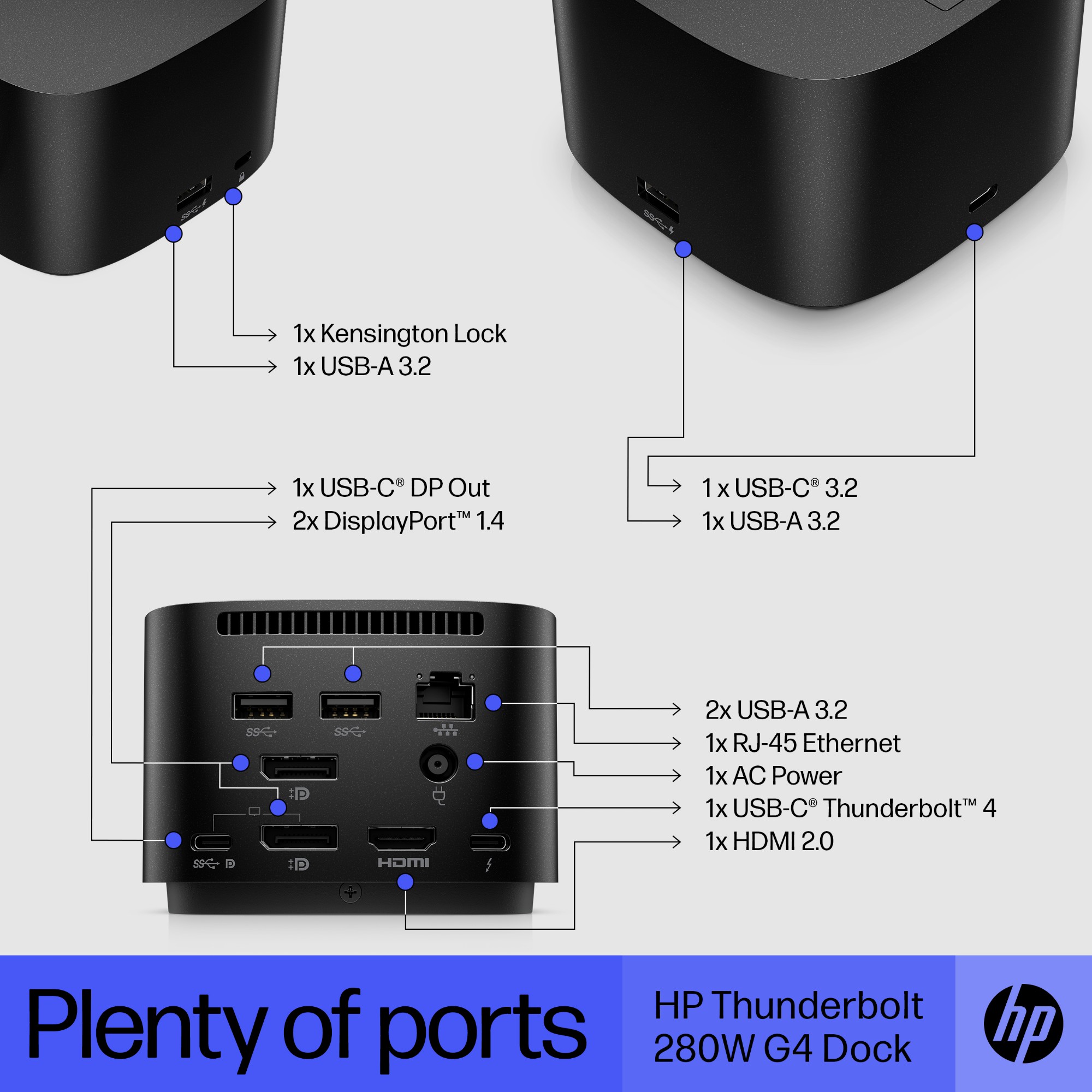 HP Thunderbolt Dock 280W G4 Cable, 227 in distributor/wholesale