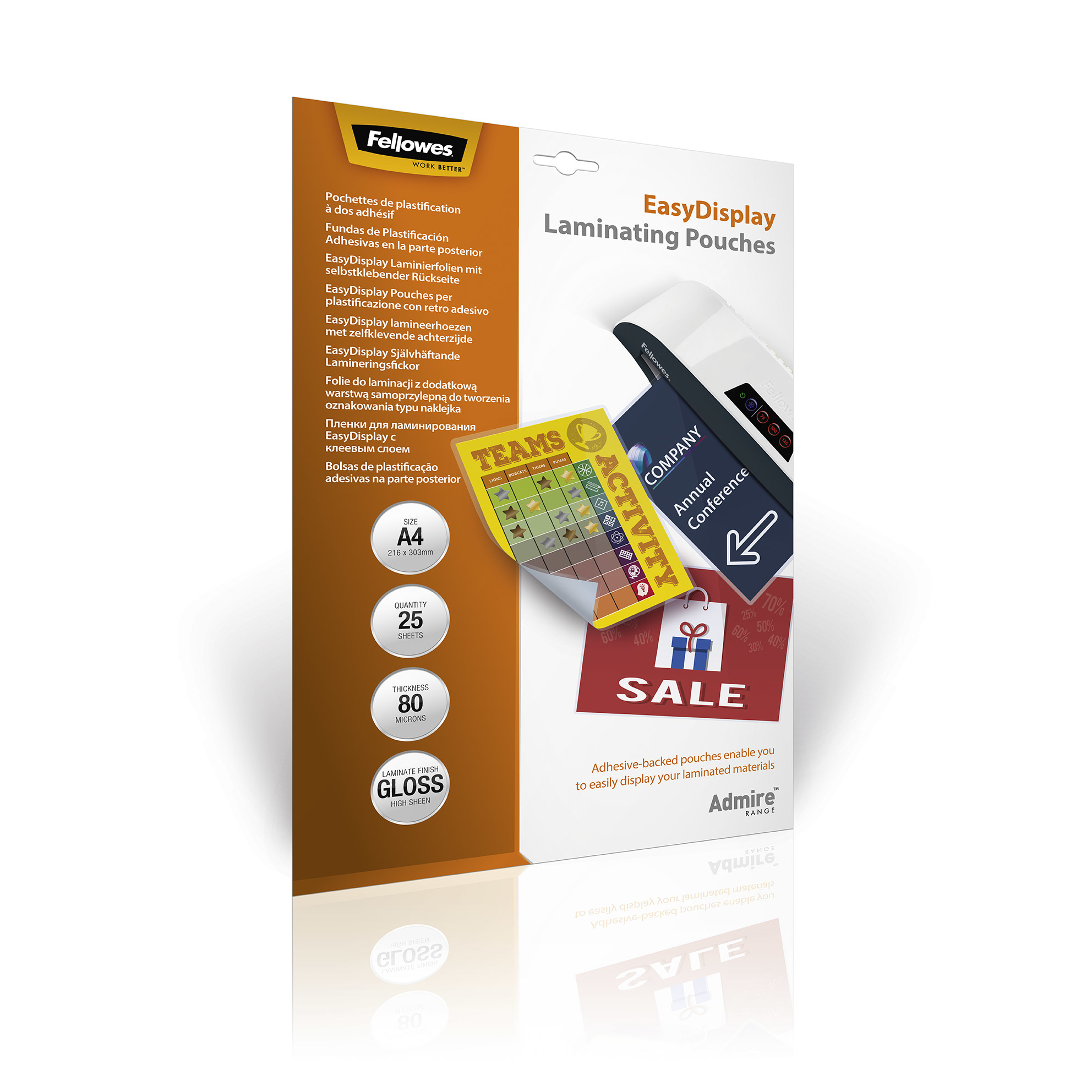 Image of Fellowes 5601703 laminator pouch 25 pc(s)