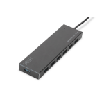 Digitus DA-70241-1 interface hub USB 3.2 Gen 1 (3.1 Gen 1) Type-A 5000 Mbit/s Grijs