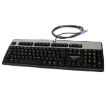 HP PS/2 Standard keyboard PS/2 QWERTY English Black, Silver