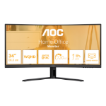 AOC B3 CU34B3E computer monitor 86.4 cm (34") 3440 x 1440 pixels Wide Quad HD LED Black
