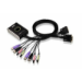 ATEN Commutateur KVM câble DVI/audio USB 2 ports avec sélecteur de port distant