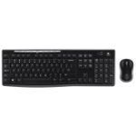 Logitech MK270r keyboard Mouse included RF Wireless QWERTY English Black