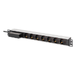 Digitus Aluminum socket strip, 7-way with circuit breaker