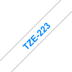 Brother TZE-223 DirectLabel blue on white Laminat 9mm x 8m for Brother P-Touch TZ 3.5-18mm/6-12mm/6-18mm/6-24mm/6-36mm