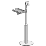 Ergonomic Solutions Height adj. floor stand w/