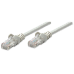 Intellinet Network Patch Cable, Cat5e, 15m, Grey, CCA, U/UTP, PVC, RJ45, Gold Plated Contacts, Snagless, Booted, Lifetime Warranty, Polybag