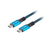 Lanberg CA-CMCM-45CU-0005-BK USB cable USB4 Gen 2x2 0.5 m USB C Black, Blue