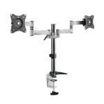 LogiLink BP0077 monitor mount / stand 68.6 cm (27") Black, Stainless steel Desk