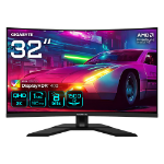 GIGABYTE M32QC 31.5" QHD Curved Gaming Monitor - 2560 x 1440 (QHD), 1500R, 165Hz, 1ms, 350 cd/m2, FreeSync Premium Pro, Display HDR400, HDMI 2.1, Displayport 1.2