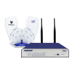 TDT NG2000-DW 5G draadloze router 2.5 Gigabit Ethernet Dual-band (2.4 GHz / 5 GHz) Grijs, Blauw