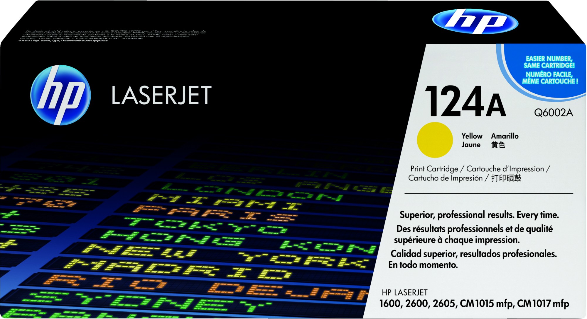 HP Q6002A/124A Toner cartridge yellow, 2K pages/5% for HP Color LaserJet 2600