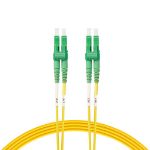 4Cabling 1m LC/APC-LC/APC OS1 / OS2 Singlemode Fibre Optic Duplex Patch Cable : Yellow