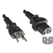 Microconnect PE160518 power cable Black 1.8 m Power plug type J C15 coupler