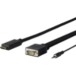 Vivolink PROHDMIVGA5 video cable adapter 5 m HDMI Type A (Standard) VGA (D-Sub) + 3.5mm Black