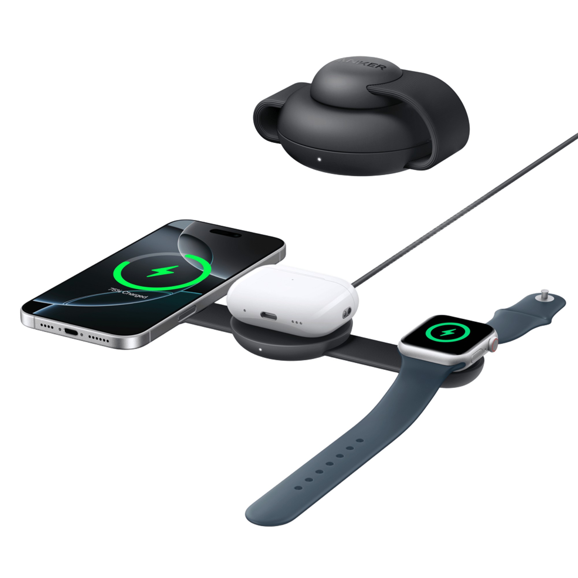 Anker Black B25m8h11 Mobile Device Charger Headphones. Headset. Smartphone.