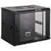 Intellinet 19" Wallmount Cabinet, 15U, 770 (h) x 600 (w) x 450 (d) mm, Max 60kg, Assembled, Black