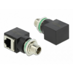 DeLOCK Network Adapter M12 8 pin X-coded male to RJ45 jack