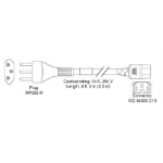 AC Power Cord (Switzerland), C15, IEC 60884-1, 2.5m