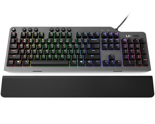Lenovo Legion K500 keyboard Gaming USB QWERTY US English Black, Grey