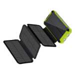 RealPower PB-20000 Solar 20000 mAh Draadloos opladen Zwart, Groen