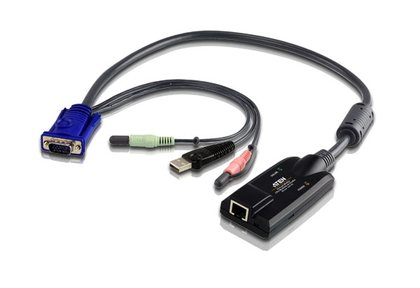 ATEN USB - VGA to Cat5e/6 KVM Adapter Cable (CPU Module). with Audio &