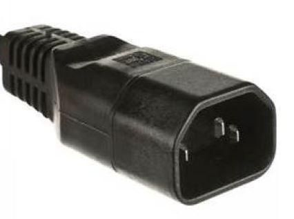 Microconnect Black C14plug Power Plug Adapter C14