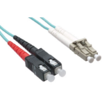 Axiom LCSC10GA-1M-AX InfiniBand/fibre optic cable 39.4" (1 m) 2x LC 2x SC OFNR Aqua color