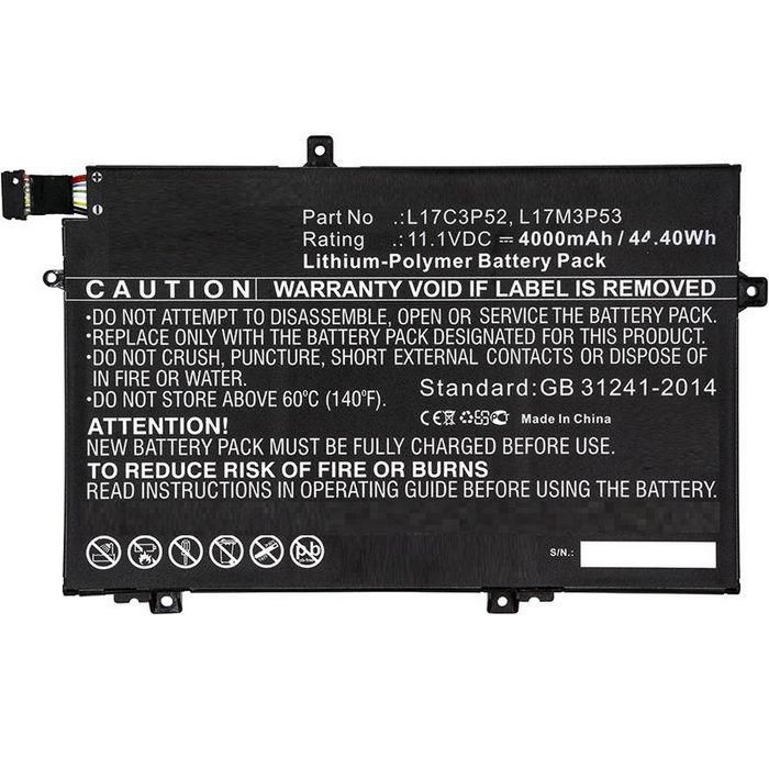 CoreParts Laptop Battery. 44Wh Li-ion