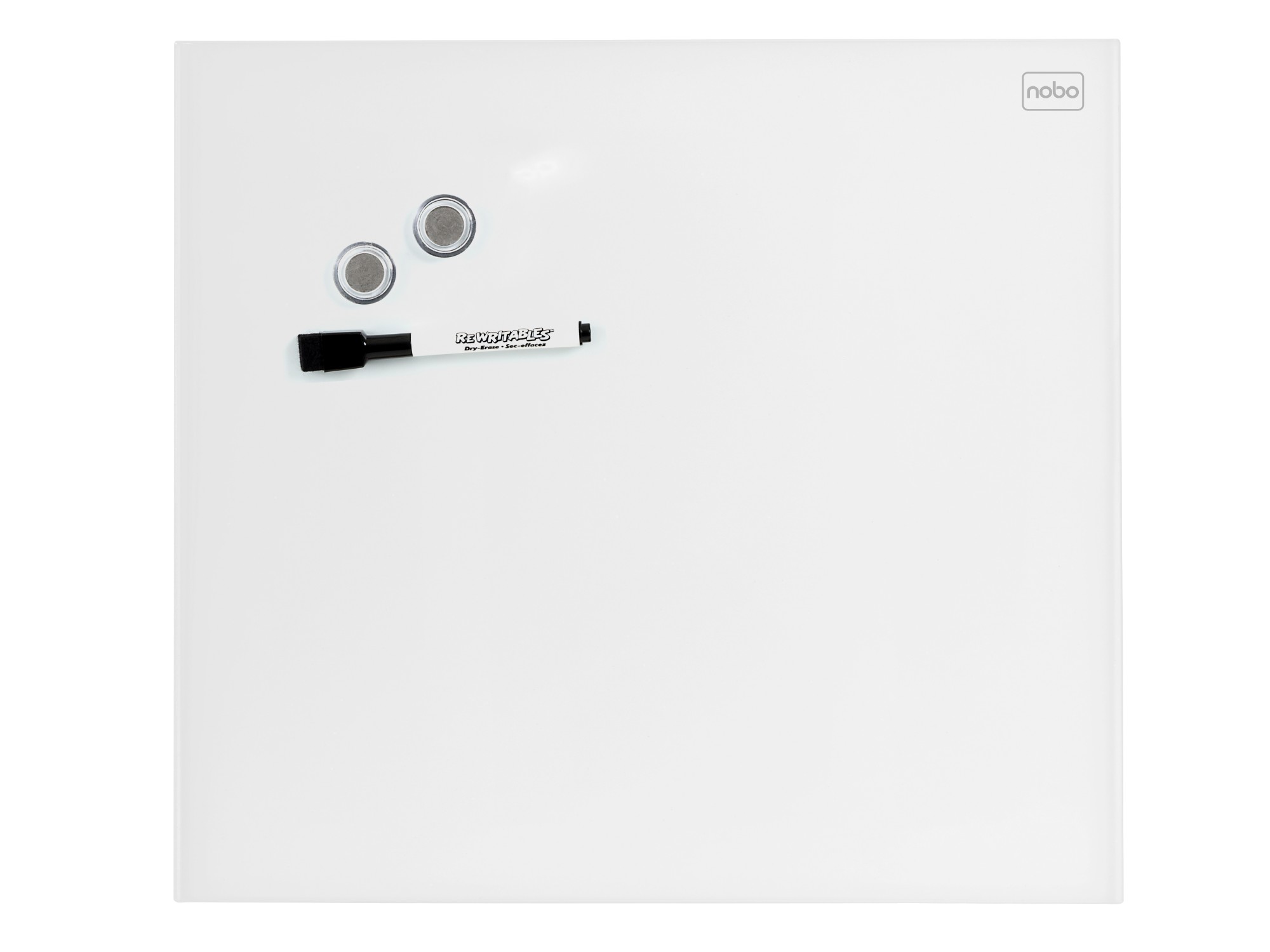 Photos - Dry Erase Board / Flipchart Nobo Diamond Glass Board Magnetic White 300x300mm Retail Pack 1903956 